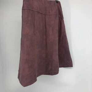Eileen Fisher tie dyed  A Line linen skirt S